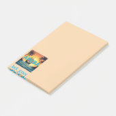 Aruba-Strandfarbe personalisieren Post-it Klebezettel (angewinkelt)