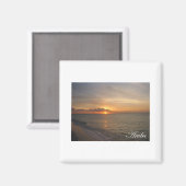 Aruba Sunset 2 Magnet (Vorderseite/Rückseite)
