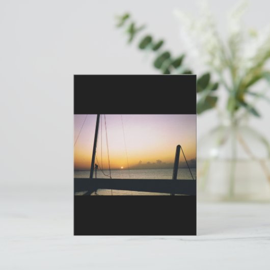 Aruba Sunset Postkarte (Stehend Vorderseite)