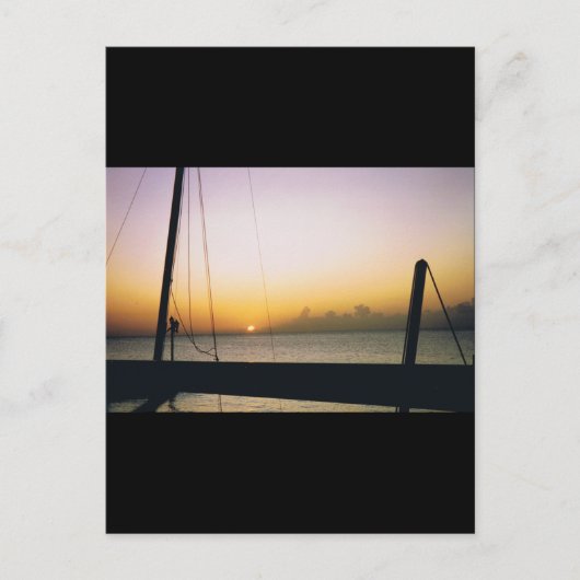Aruba Sunset Postkarte (Vorderseite)