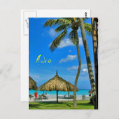Aruba Tiki Hut Postcard Postkarte (Vorne/Hinten)