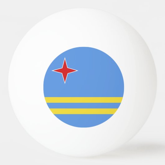 Aruba Tischtennisball (Vorderseite)
