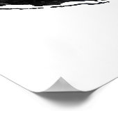 Aruba Trendy Peace Sign mit Aruban Map Poster (Ecke)