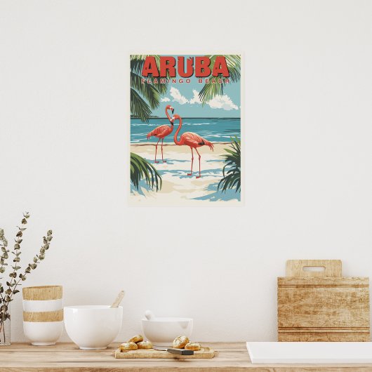 Aruba - Tropisches Paradies Poster (Küche)