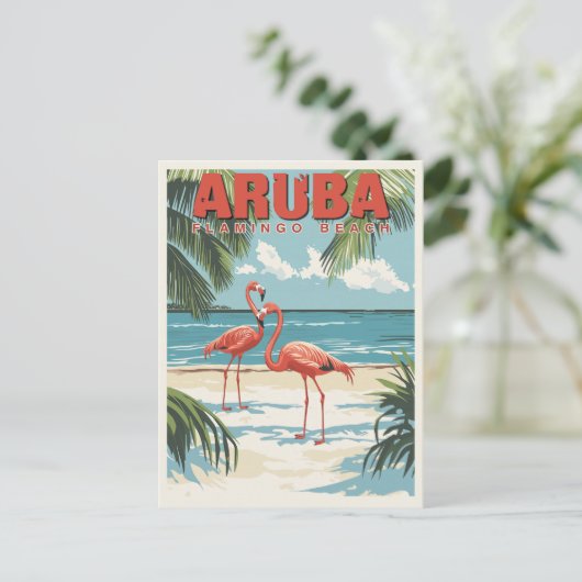 Aruba - Tropisches Paradies Postkarte (Stehend Vorderseite)