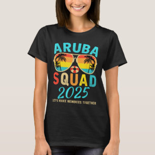 Aruba-Truppe 2025 Urlaub Freunde Familie passend T-Shirt