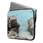 Aruba-Ufer Laptopschutzhülle (Vorderseite Links)