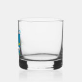 Aruba und Aruban Flag Blue Personalisierung Whiskyglas (Links)