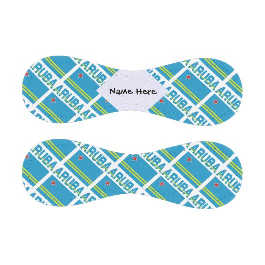 Aruba und Aruban Flag mit Ihrem Namen Baseball (Paneele)
