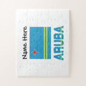 Aruba und Aruban Flag Personalisiert Puzzle (Vertikal)