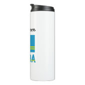 Aruba und Aruban Flag Personalisiert Thermosbecher (Nach rechts gedreht)