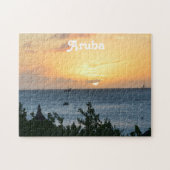 Aruba-untergehende Sonne Puzzle (Horizontal)