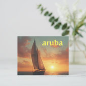 Aruba-Urlaub Postkarte (Stehend Vorderseite)