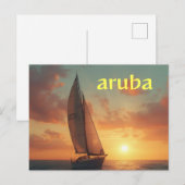 Aruba-Urlaub Postkarte (Vorne/Hinten)