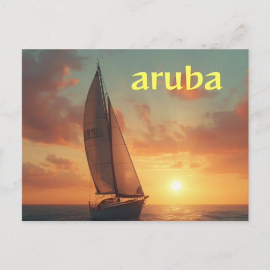 Aruba-Urlaub Postkarte (Vorderseite)