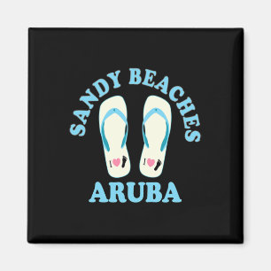 Aruba Urlaub Sandstrände I Herz Dreh Fops Hea Magnet