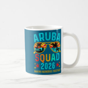 Aruba Urlaubsgruppe Familienpassende Kunstwerke Kaffeetasse