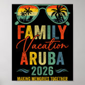 Aruba Vacation 2026 Matching Family Group Summer  Poster (Vorne)