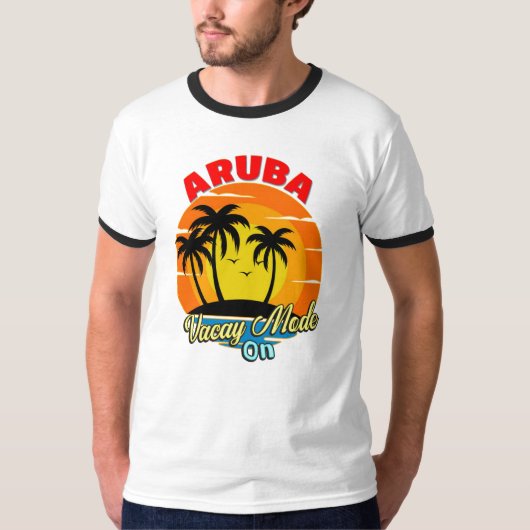 Aruba Vacay Modus auf Familienreise T-Shirt (Vorderseite)