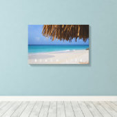 Aruba View Blue Ocean Sandy Beach Life Leinwanddruck (Insitu (Holzboden))