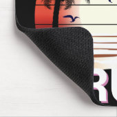 Aruba Vintag Palm Trees Summer Beach Mousepad (Ecke)