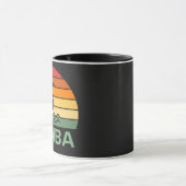 Aruba Vintag Palm Trees Summer Beach Tasse (Zentrum)