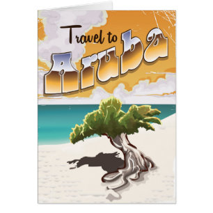 Aruba Vintage-Reiseposter