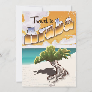 Aruba Vintager Strandausdruck