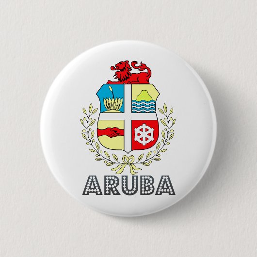 Aruba-Wappen Button (Vorderseite)