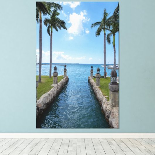 Aruba Waters Leinwanddruck (Insitu (Holzboden))