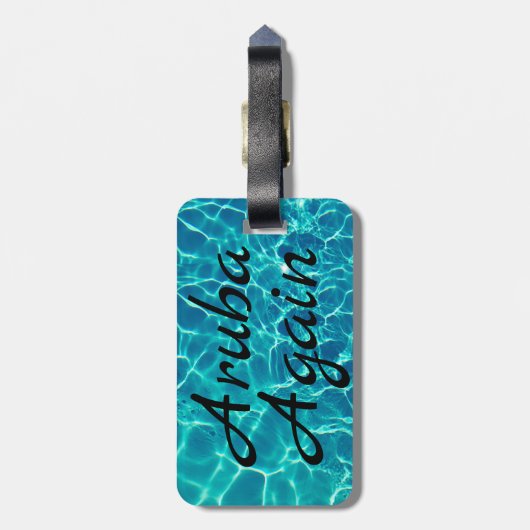 Aruba Wieder Gepäckanhänger (Rückseite vertikal)