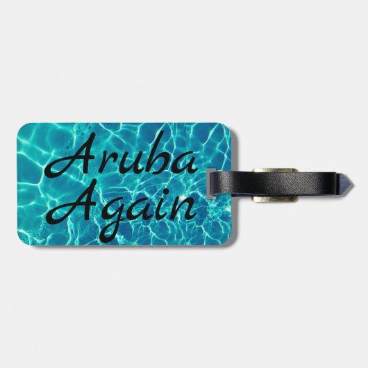 Aruba Wieder Gepäckanhänger (Rückseite horizontal)