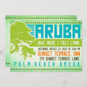 ARUBA Zieleinladung Einladung (Vorne/Hinten)