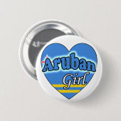 Arubaanisches Mädchen Button (Vorne & Hinten)