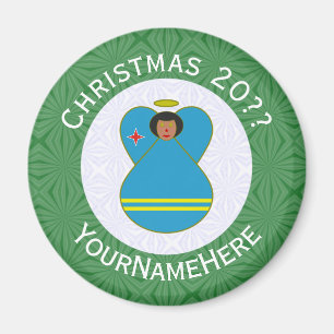 Aruban Angel Christmas Flag Personalisiert Magnet