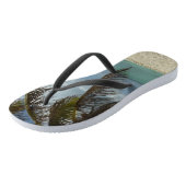 Aruban Beach I Beautiful Nature Szene Badesandalen (Schrägansicht)