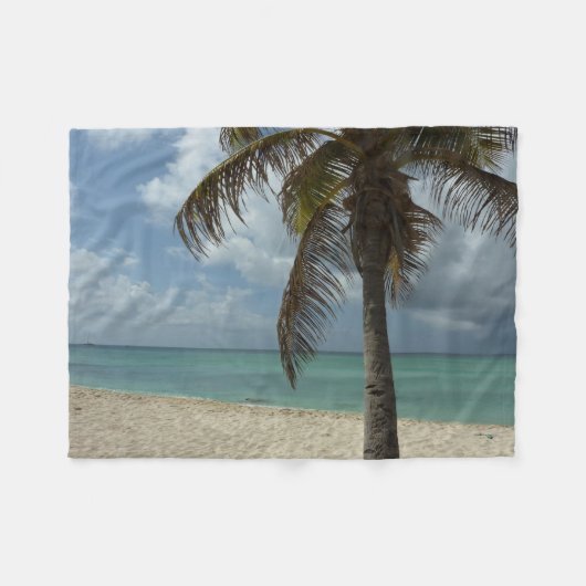 Aruban Beach I Beautiful Nature Szene Fleecedecke (Vorderseite (Horizontal))