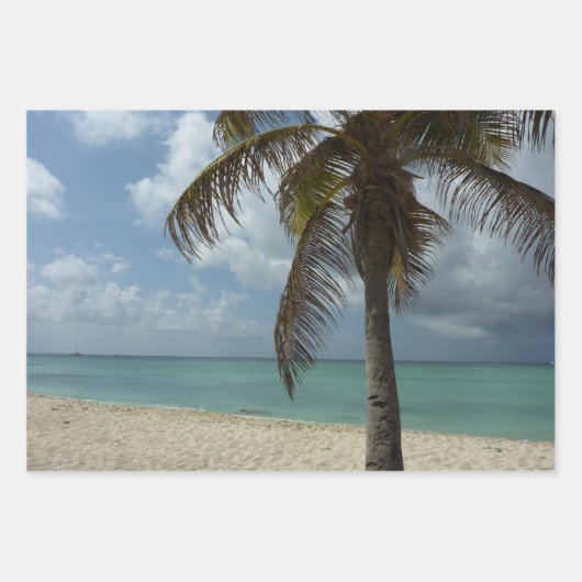 Aruban Beach I Beautiful Nature Szene Geschenkpapier Set (Vorderseite)