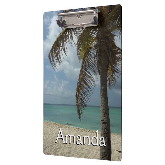 Aruban Beach I Beautiful Nature Szene Klemmbrett (Links)