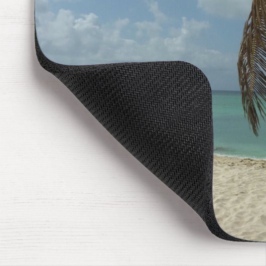 Aruban Beach I Beautiful Nature Szene Mousepad (Ecke)