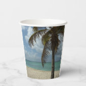 Aruban Beach I Beautiful Nature Szene Pappbecher (Rückseite)