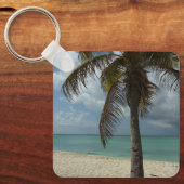 Aruban Beach I Beautiful Nature Szene Schlüsselanhänger (Vorderseite)