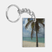 Aruban Beach I Beautiful Nature Szene Schlüsselanhänger (Vorderseite links)