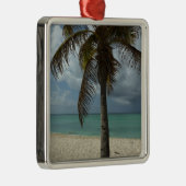 Aruban Beach I Beautiful Nature Szene Silbernes Ornament (Rechts)