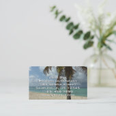 Aruban Beach I Beautiful Nature Szene Visitenkarte (Stehend Vorderseite)