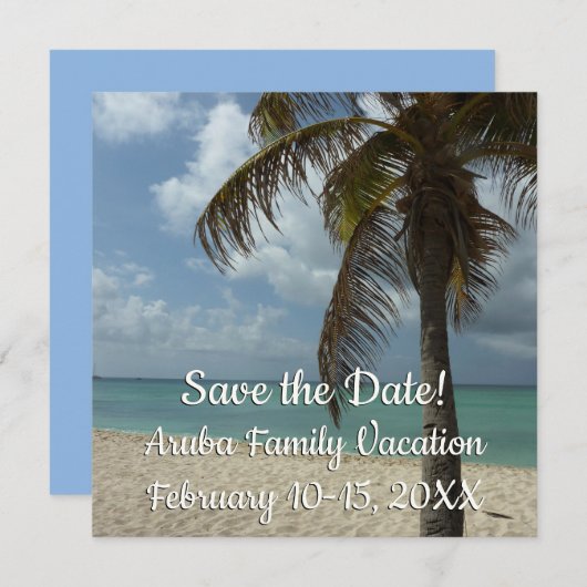Aruban Beach I Save the Date (Vorne/Hinten)