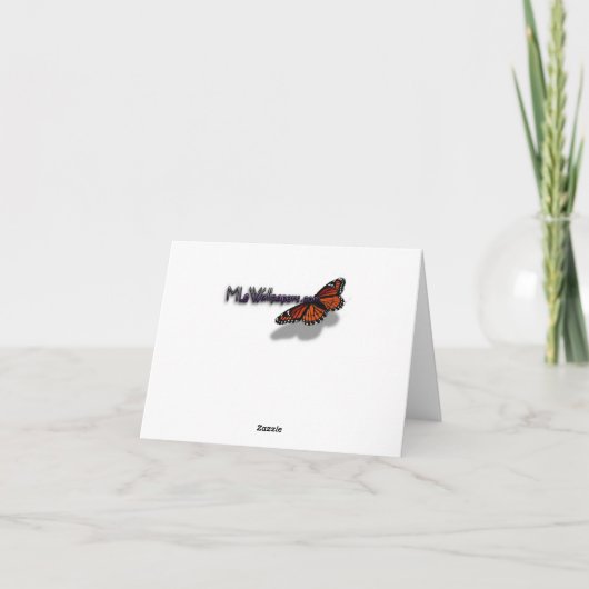 Aruban Beach ich danke der Karte (Rückseite)