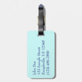 Aruban Beach II Schöne Landschaft Gepäckanhänger (Rückseite vertikal)