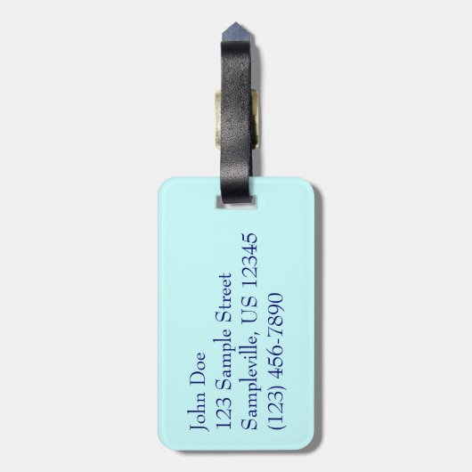 Aruban Beach II Schöne Landschaft Gepäckanhänger (Rückseite vertikal)