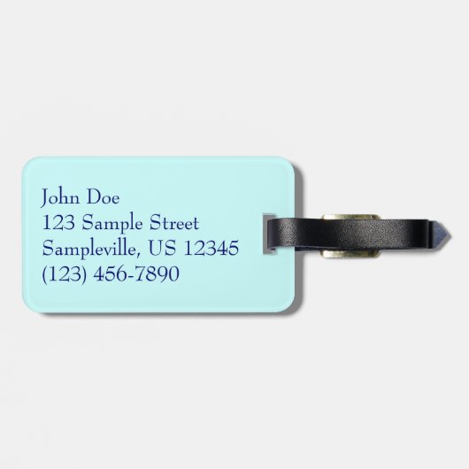 Aruban Beach II Schöne Landschaft Gepäckanhänger (Rückseite horizontal)